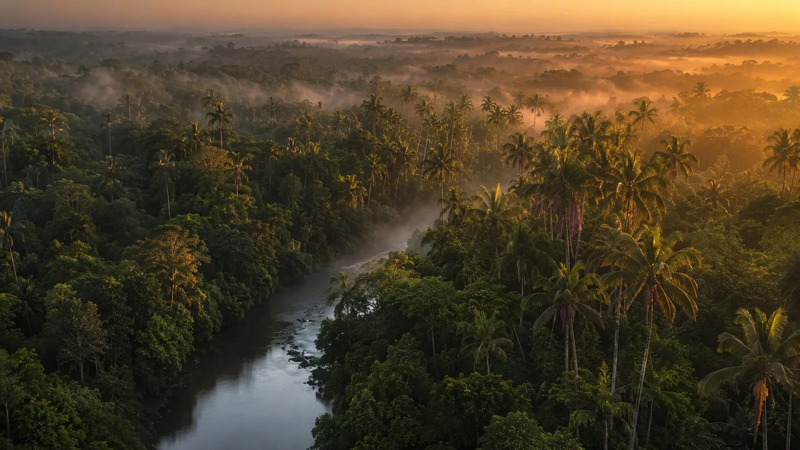 Amazonas-Regenwald — Heimat der Açaí-Palme in Pará, Brasilien
